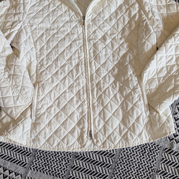Croft & Barrow Cream Quilted Jacket - Picture 4 of 12
